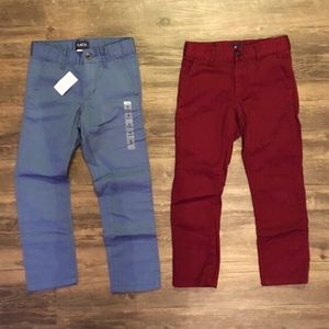 New! Bundle! Boys Maroon and Blue pants!